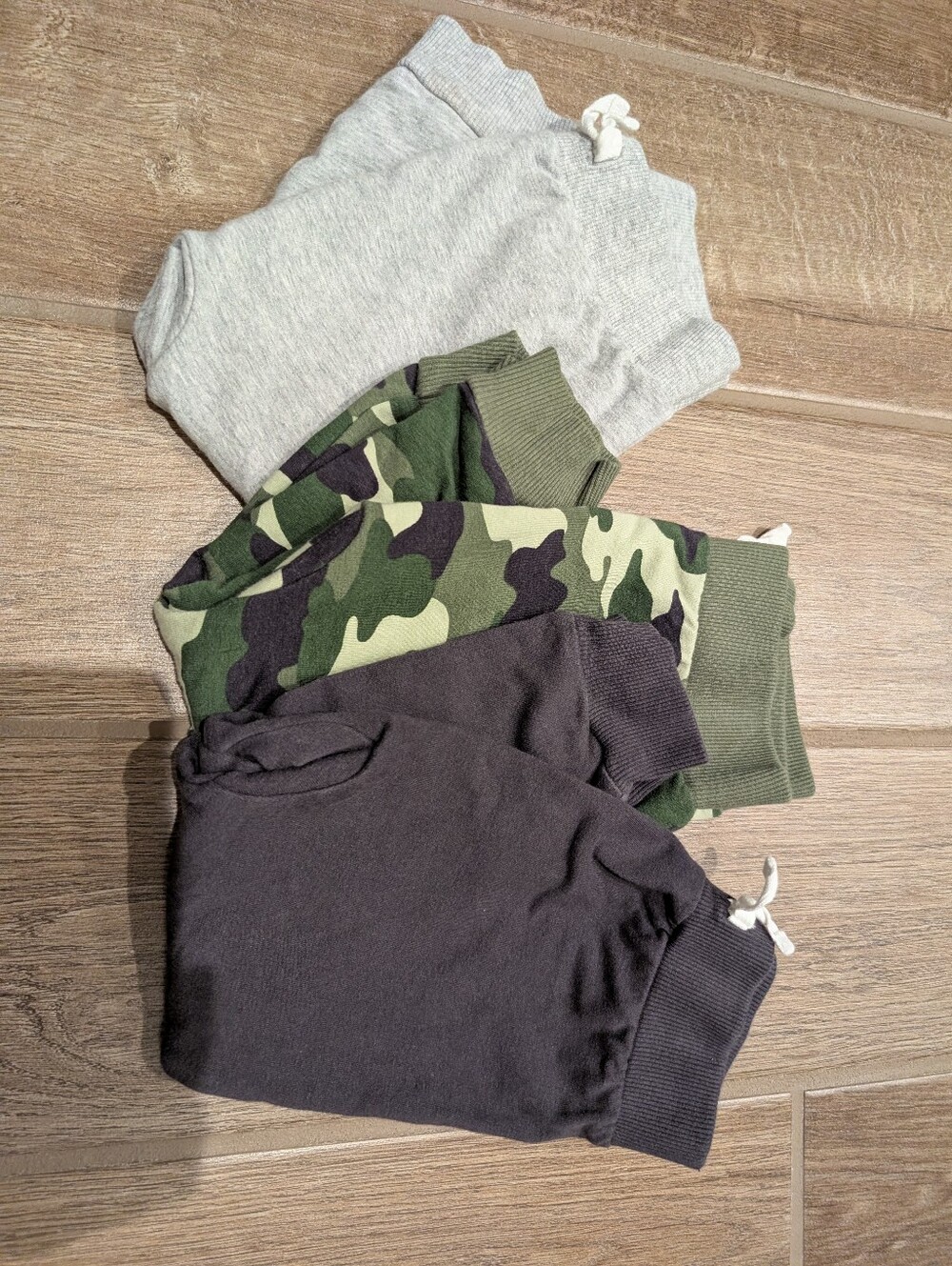 Gerber 2T 3-Pack Jogger Pants - Gray, Camo & Dark Gray